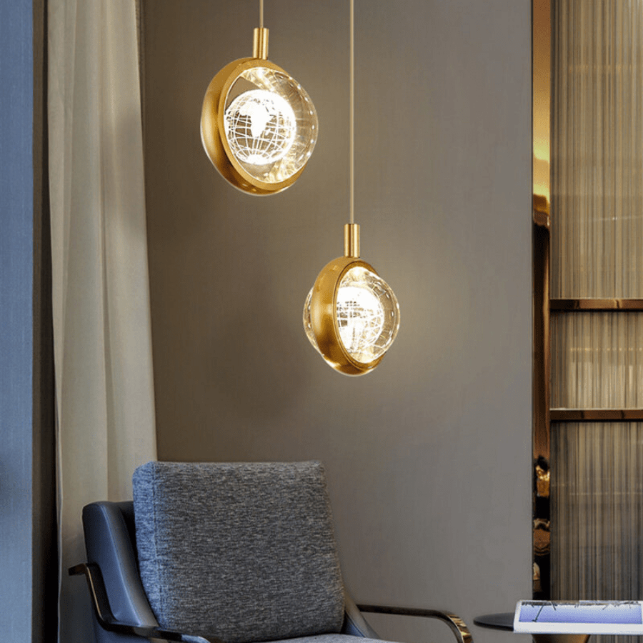 đèn thả thủy tinh