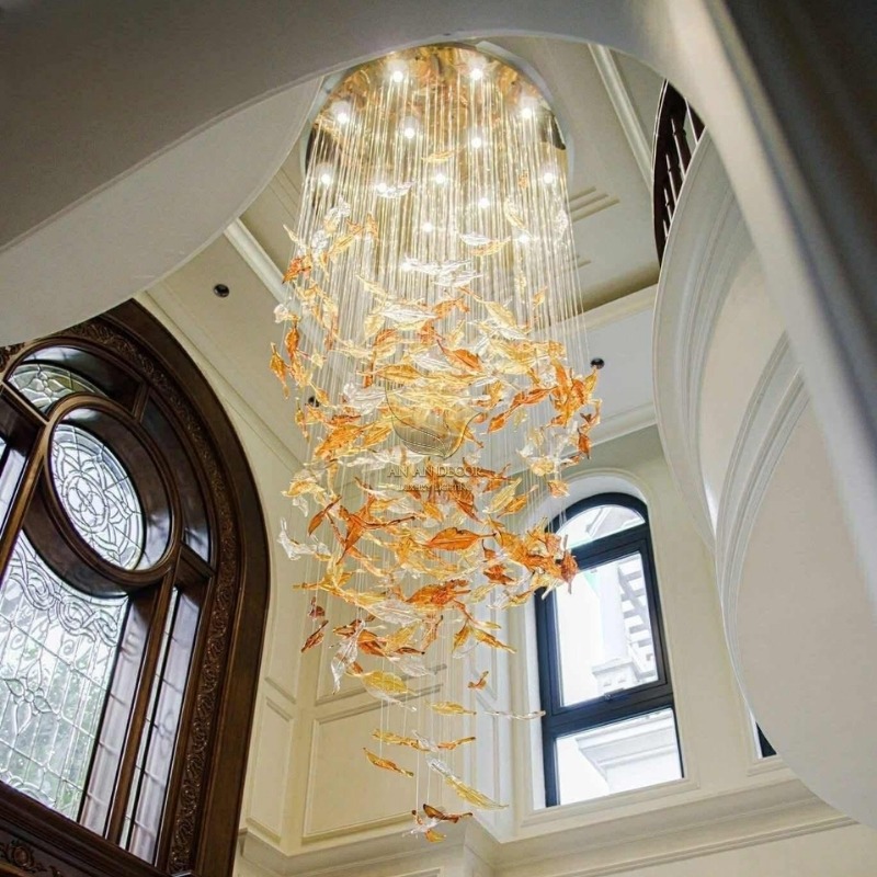 đèn thả thông tầng