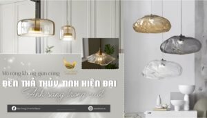 đèn thả thủy tinh