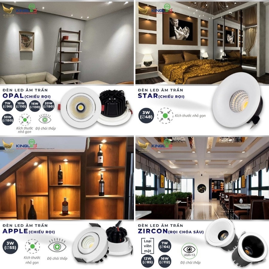 Đèn Led Âm Trần