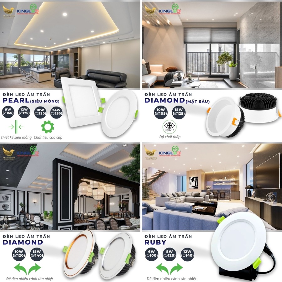 Đèn Led Âm Trần