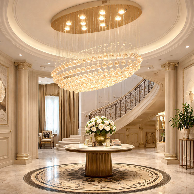 Đèn thả pha lê hạt thiết kế hiện đại HPL-02 - Ảnh 3