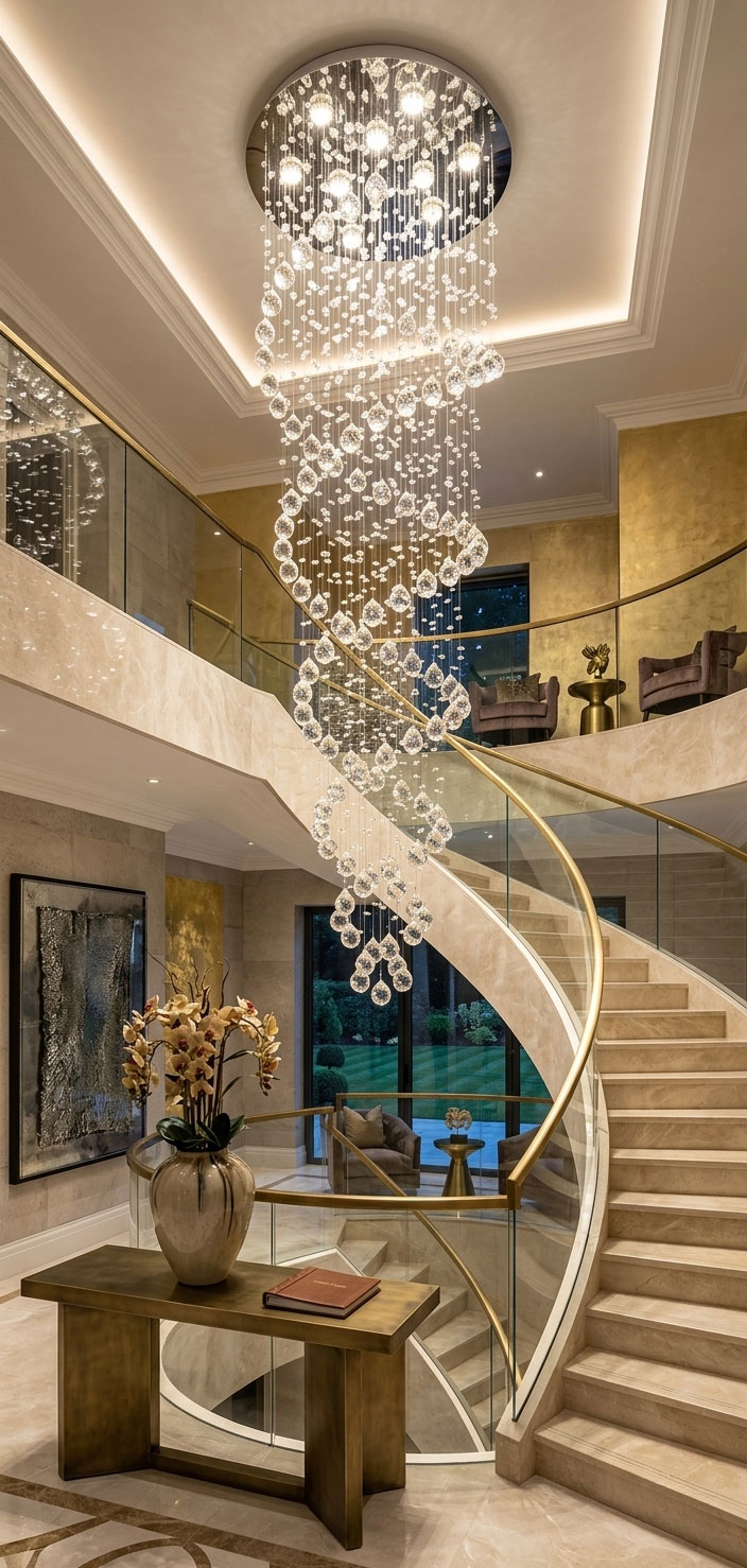 Đèn thả pha lê hạt thiết kế hiện đại HPL-10