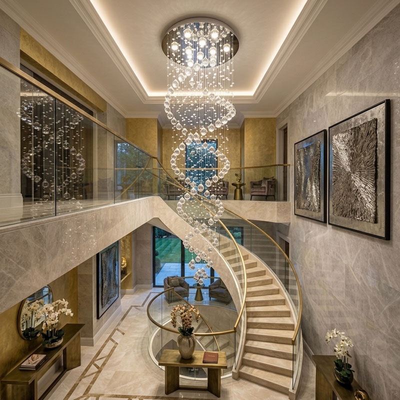 Đèn thả pha lê hạt thiết kế hiện đại HPL-10