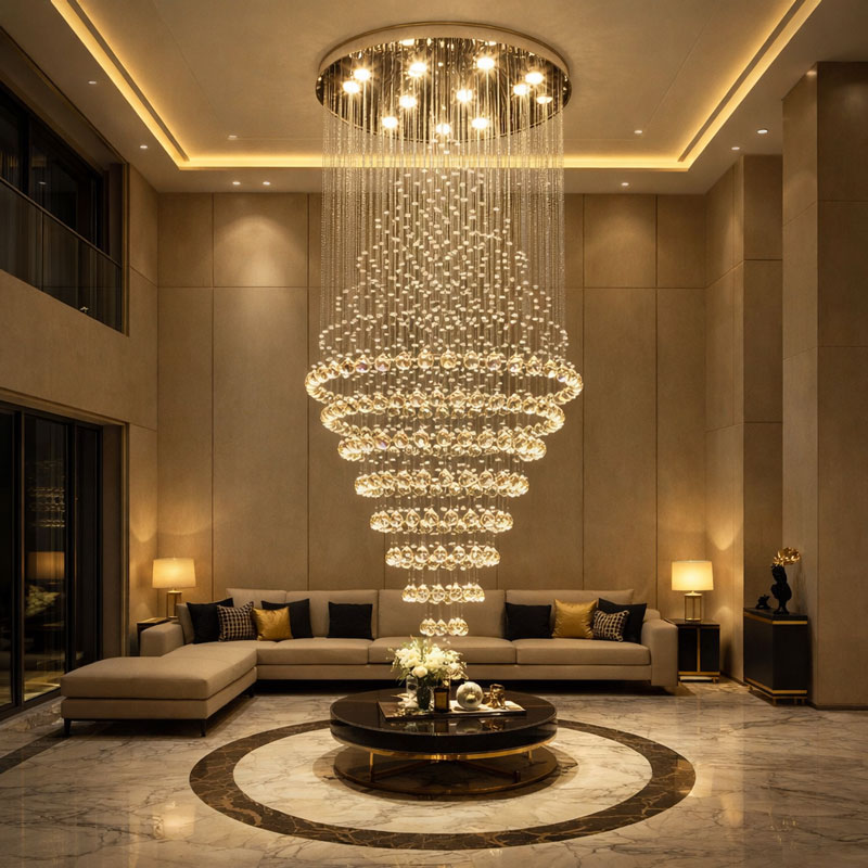 Đèn thả pha lê hạt thiết kế hiện đại HPL-12B - Ảnh 3