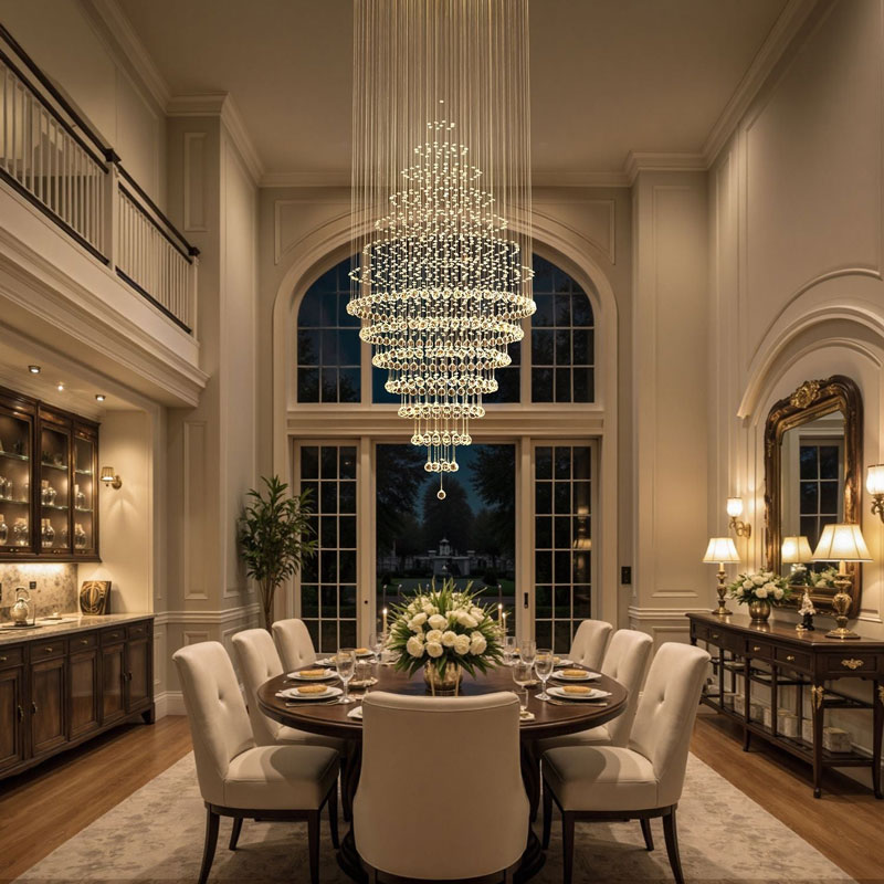 Đèn thả pha lê hạt thiết kế hiện đại HPL-12B - Ảnh 2