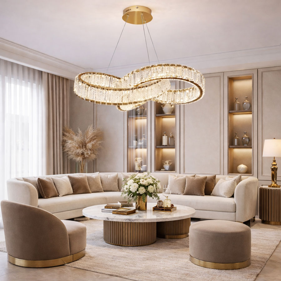 Đèn chùm thả pha lê cao cấp THD7058 - Ảnh 4