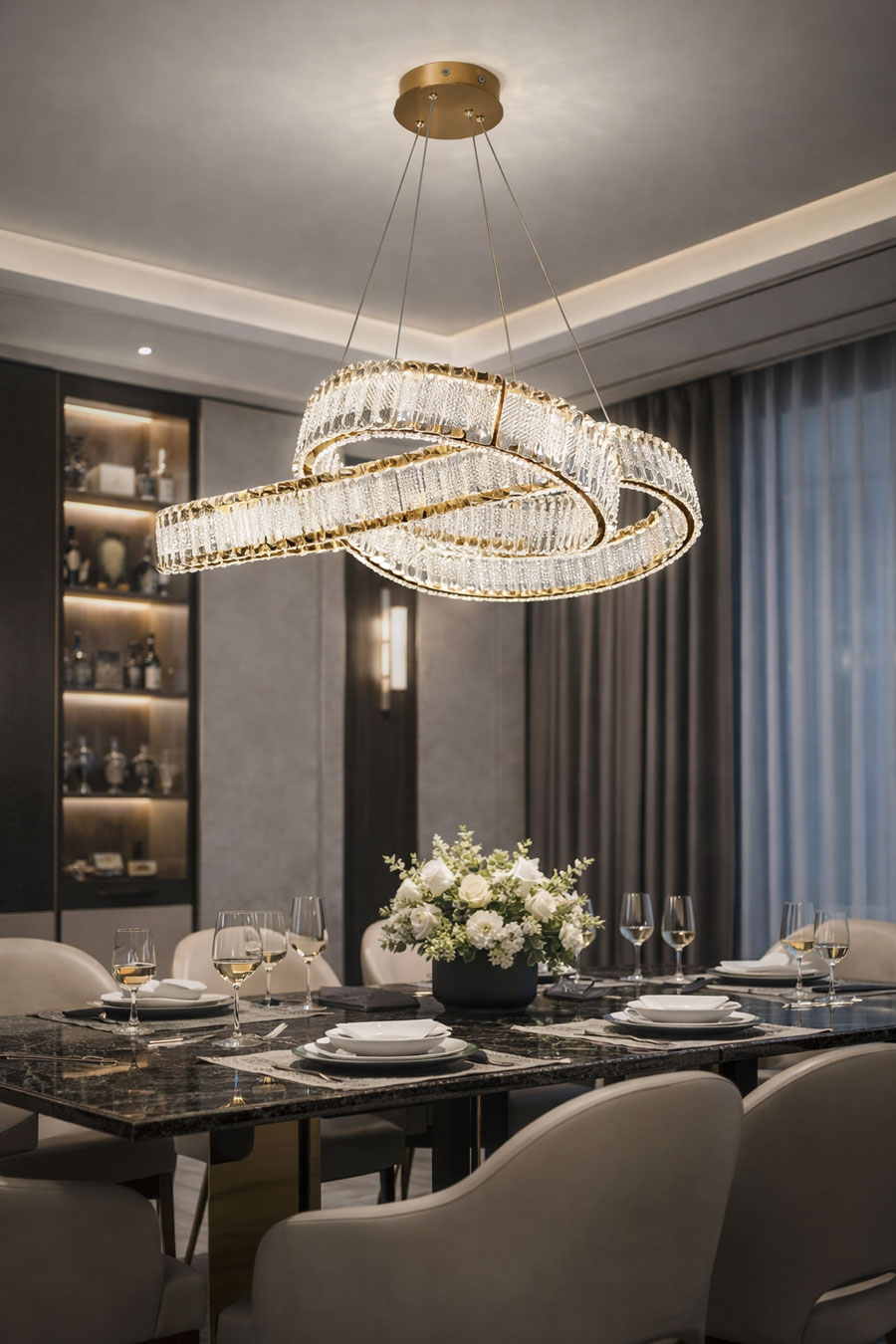 Đèn chùm thả pha lê cao cấp THD7058 - Ảnh 5