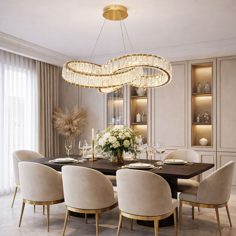 Đèn chùm thả pha lê cao cấp THD7058 - Ảnh 2