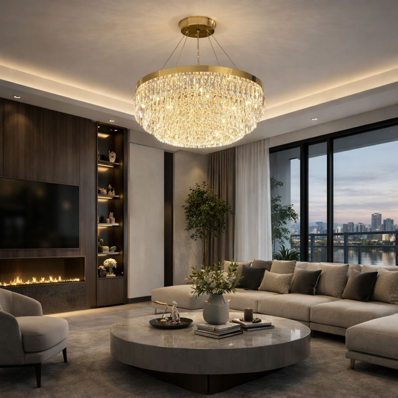 Đèn chùm thả pha lê cao cấp TPL8882 - Ảnh 4