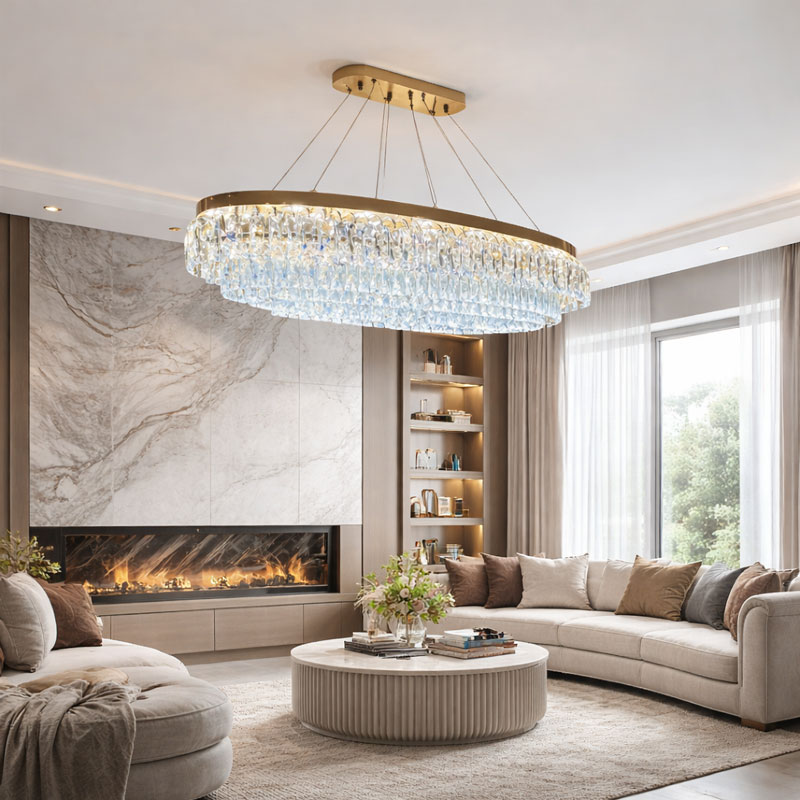 Đèn chùm thả pha lê cao cấp TPL8882