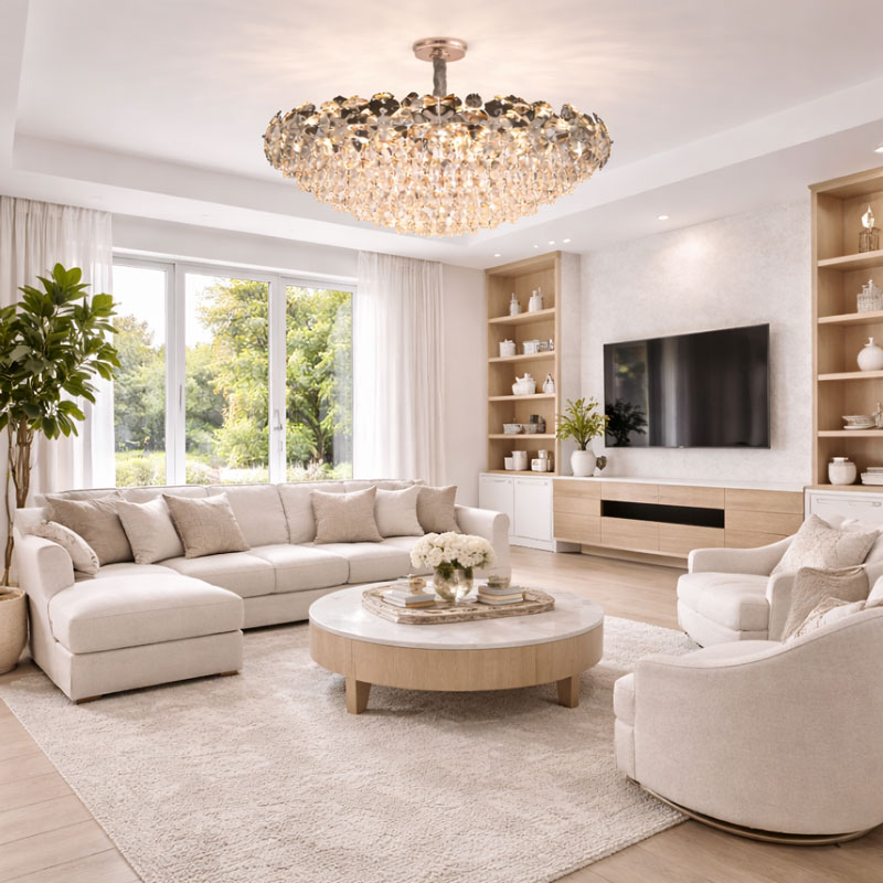 Đèn chùm thả pha lê cao cấp TPL9817T800 - Ảnh 4