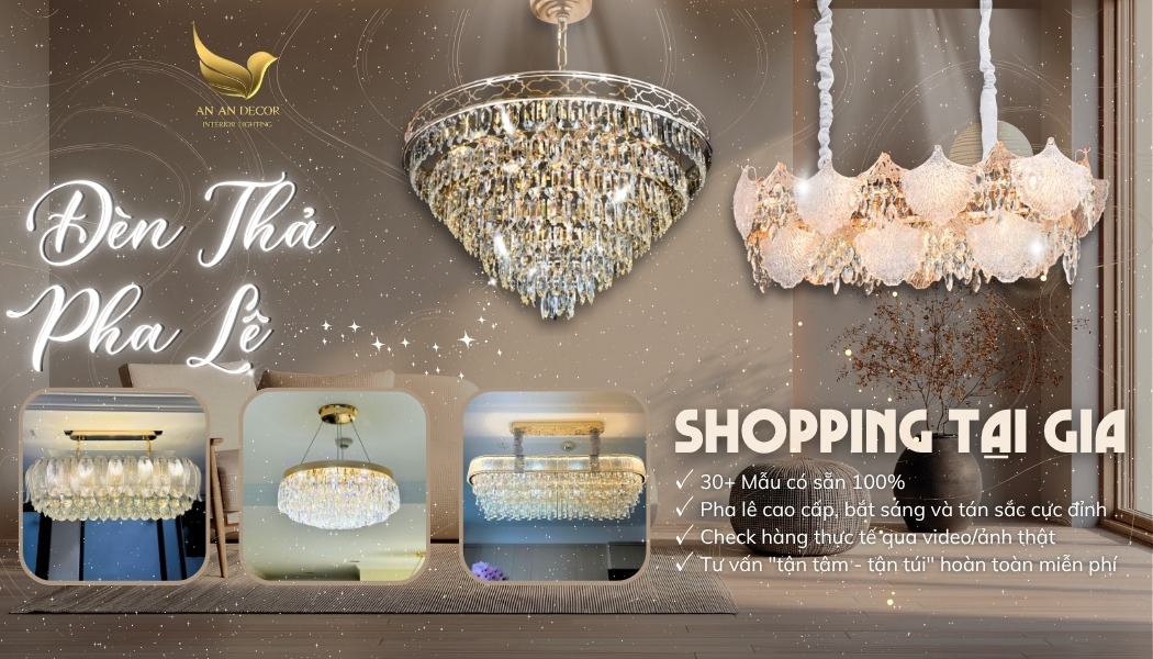đèn chùm pha lê