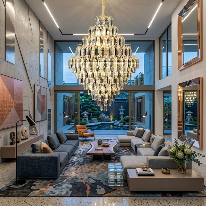 Đèn chùm thả pha lê cao cấp TPL-511342