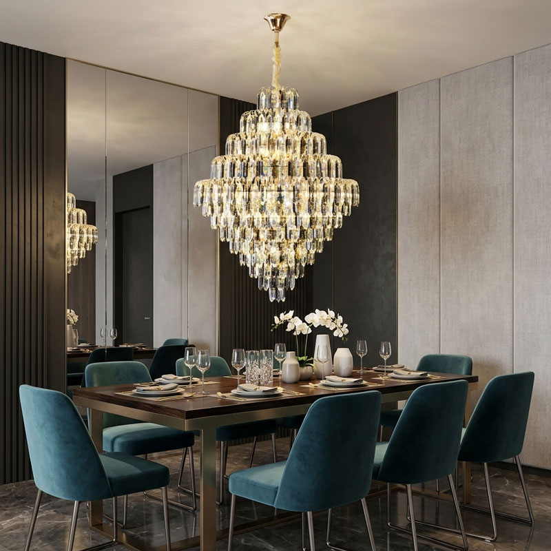 Đèn chùm thả pha lê cao cấp TPL-511342