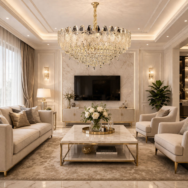 Đèn chùm thả pha lê cao cấp TPL8883 - Ảnh 2