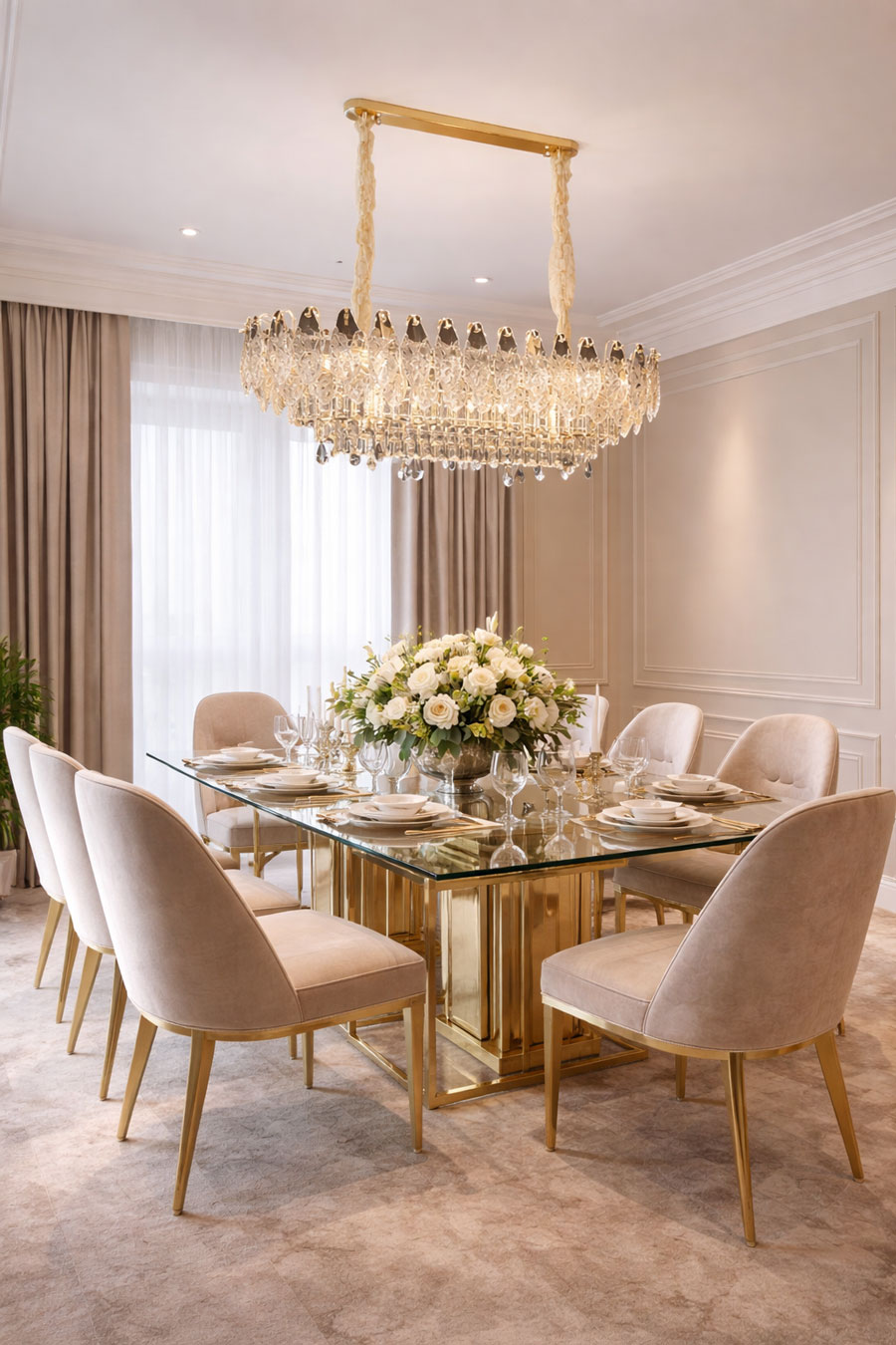 Đèn chùm thả pha lê cao cấp TPL8883 - Ảnh 4