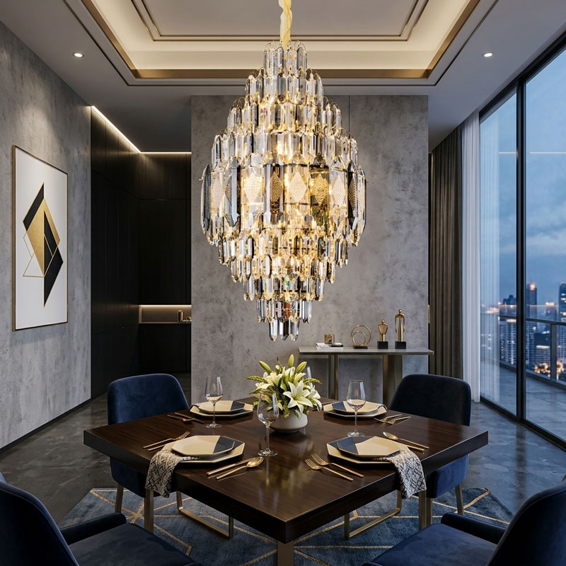 Đèn chùm thả pha lê cao cấp TPL-511329