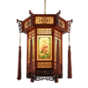 Đèn Gỗ Phong Thủy In Họa Tiết ODG05E