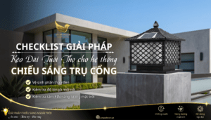đèn trụ cổng