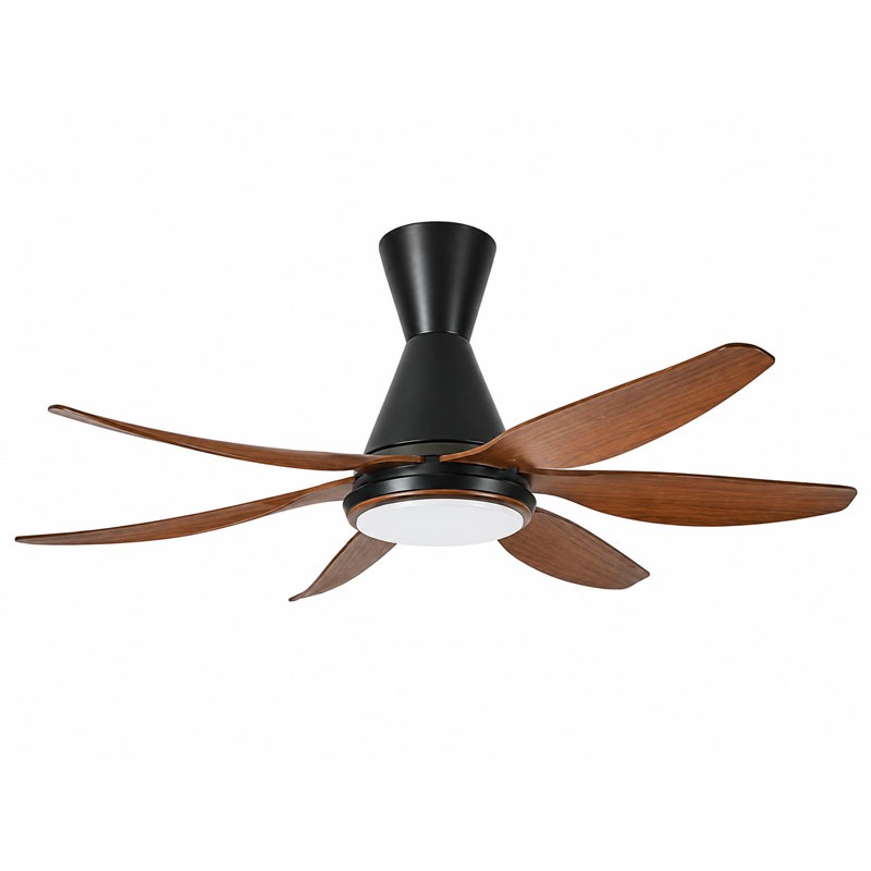 Quạt trần đèn 6 cánh kiểu dáng hiện đại QT-654-01K