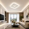 Đèn ốp trần mica hiện đại trang trí phòng khách OGD-28S