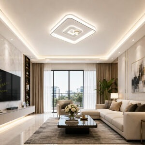 Đèn ốp trần mica hiện đại trang trí phòng khách OGD-28S