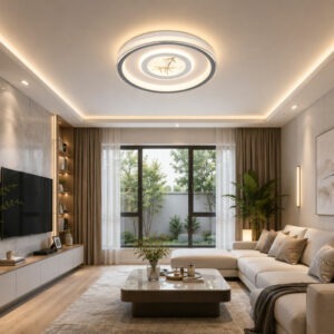 Đèn ốp trần mica hiện đại trang trí phòng khách OGD-30S