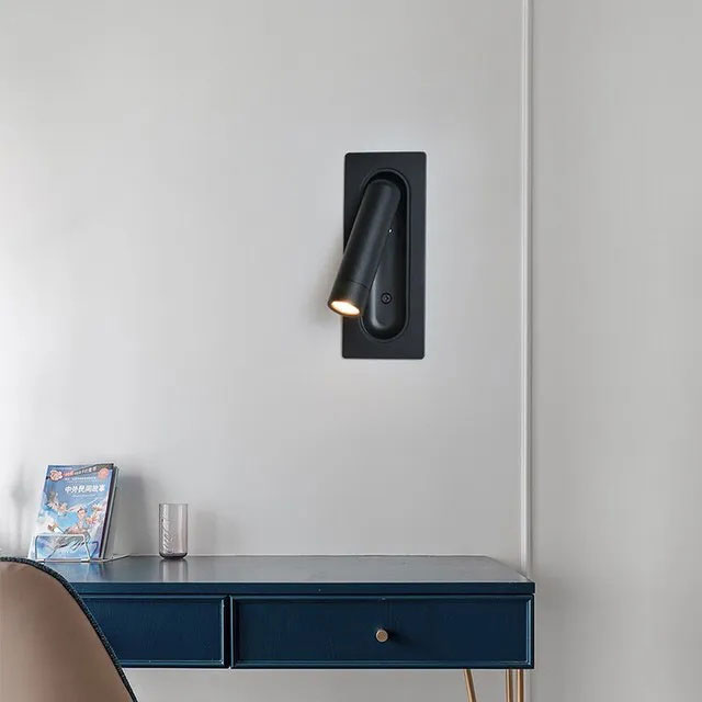 Đèn LED đọc sách đầu giường lắp âm tường hiện đại AWK-01