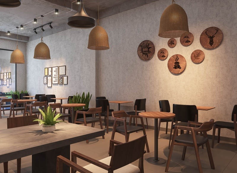 Bí quyết bố trí đèn thả quán cafe chuẩn đẹp cho người lần đầu mở quán