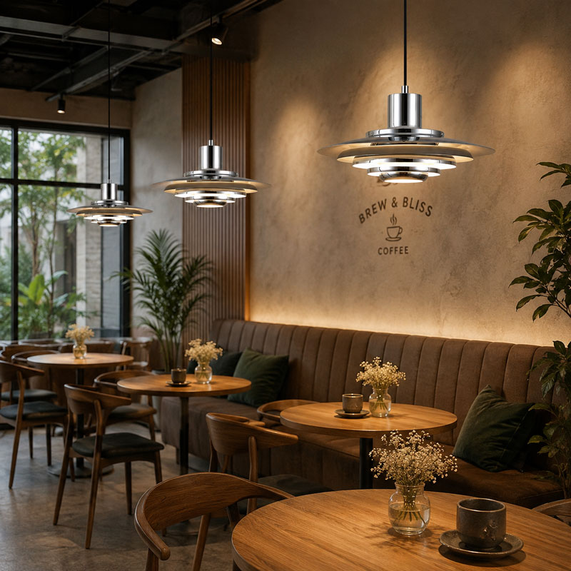 Bí quyết bố trí đèn thả quán cafe chuẩn đẹp cho người lần đầu mở quán
