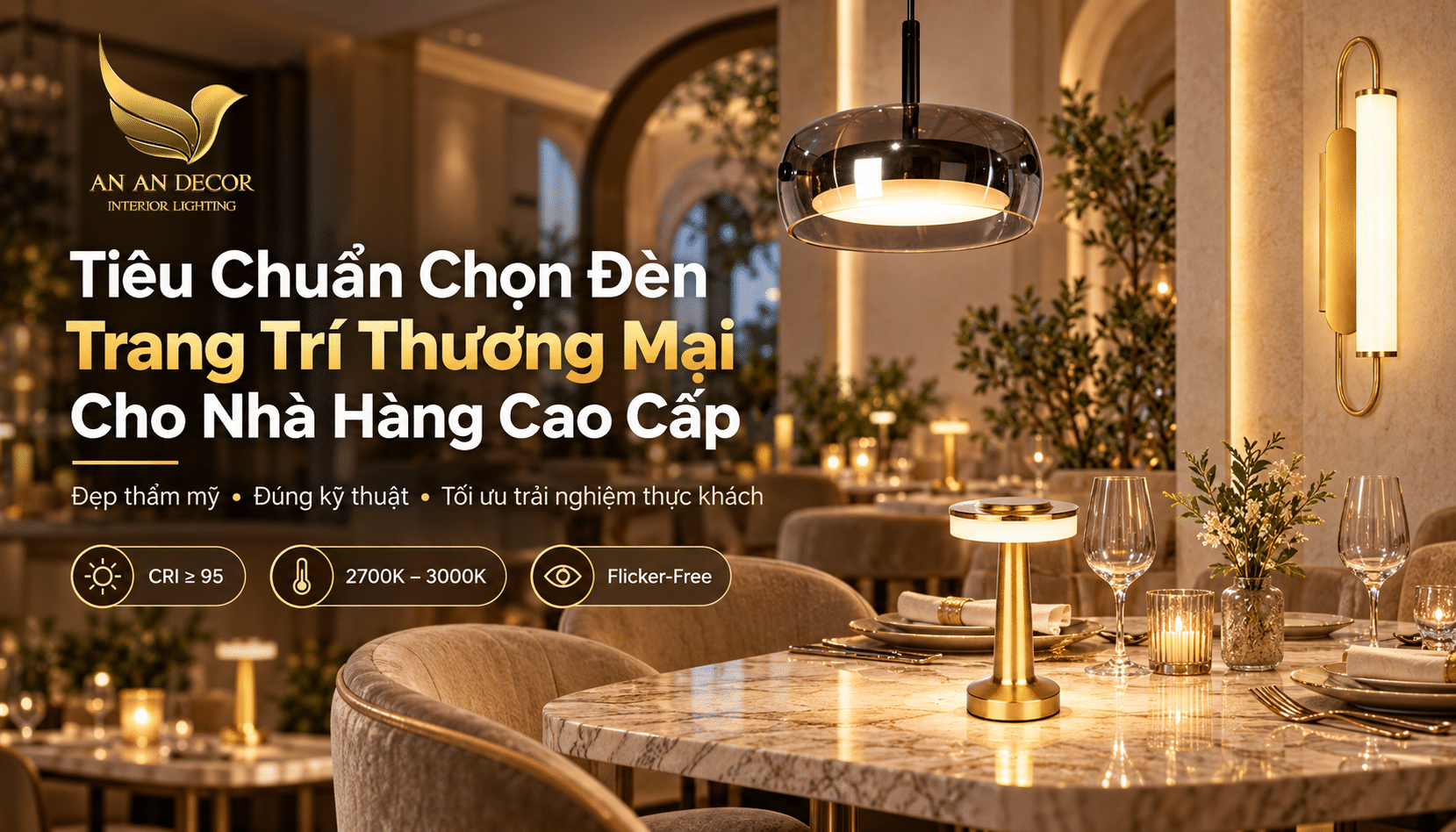 đèn trang trí nhà hàng