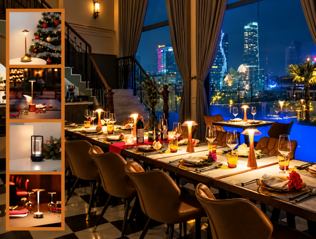 Đèn bàn trang trí quán cafe: Bí quyết tạo nên không gian sang trọng